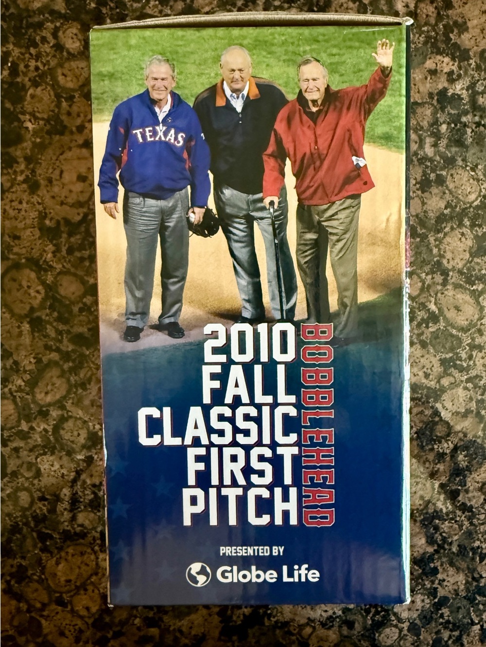 2010 World Series First Pitch Bobblehead - Globe Life NIB Rare Collectible